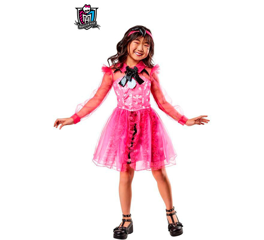 Monster High - Peruca Draculaura para meninas, tamanho padrão para  carnaval, Natal, aniversário e Halloween, Monster High