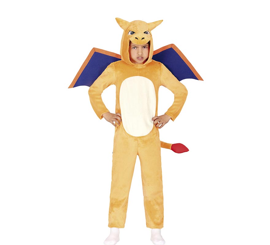 Yellow Fire Dragon Costume for Kids