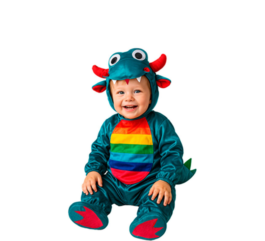 Disfraz de Dragón multicolor para bebé