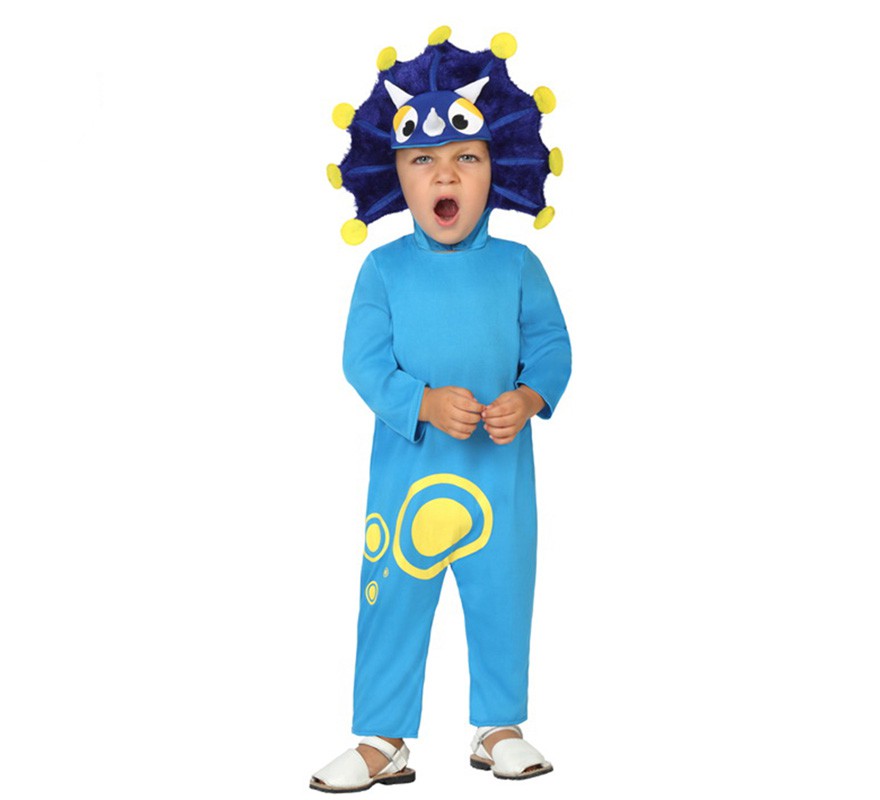 Disfraz de Dragoncito azul para bebé