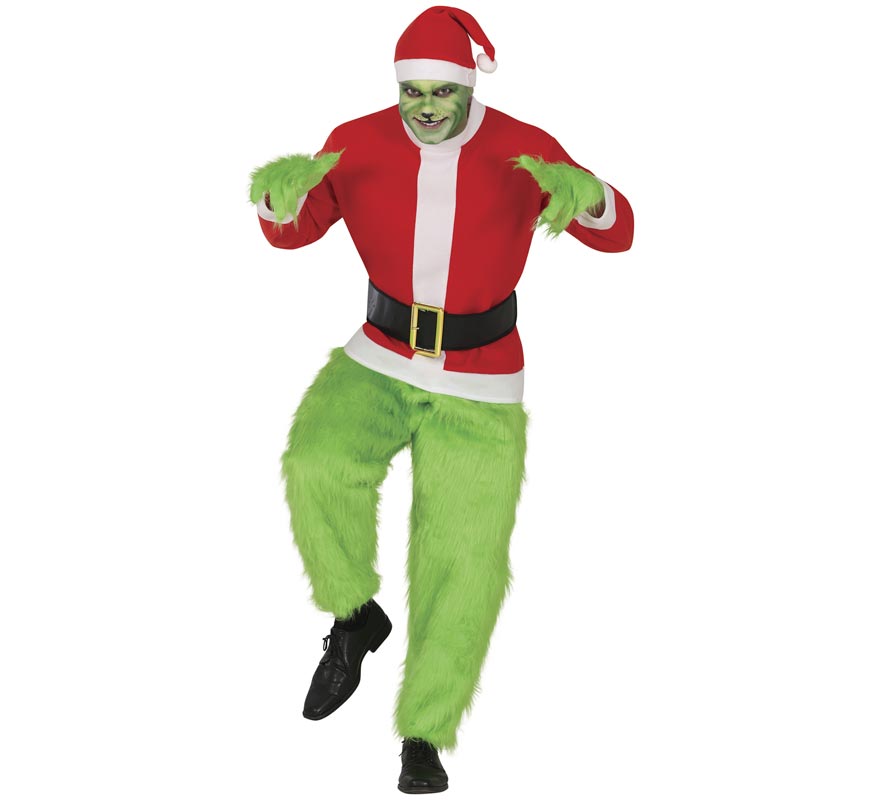 Men's Green Grumpy Christmas Elf Costume