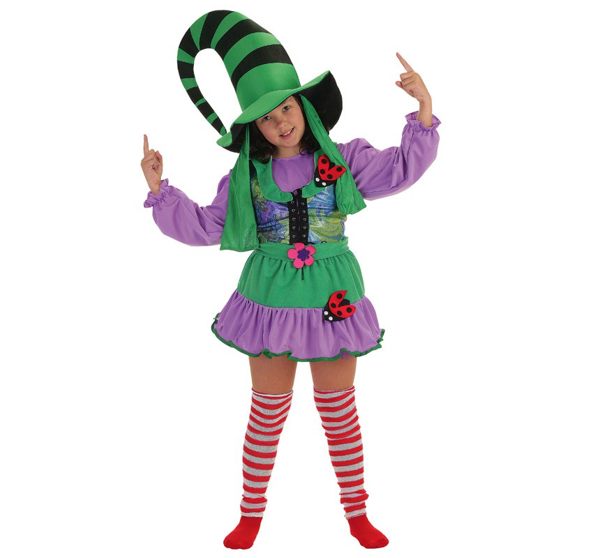 Disfraz de Duendecilla verde para niña
