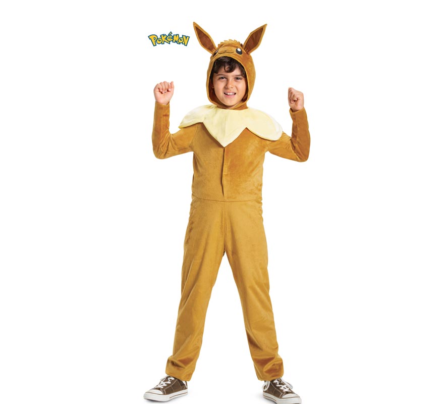 Costume Grookey Pokémon Per Bambini - Disguise Ufficiale Con Cappuccio Morbido - Taglie 4-12 Anni