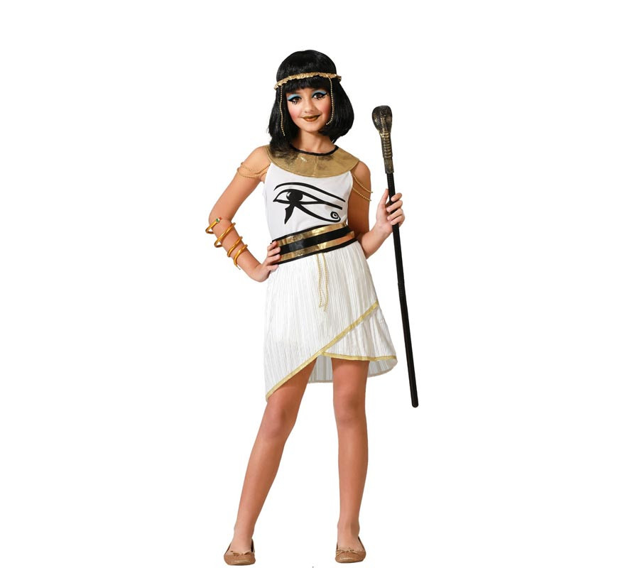 White Egyptian costume for girls