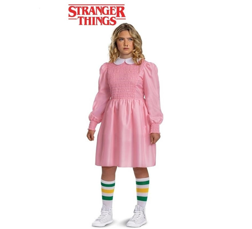 Stranger Things Classic Pink Eleven Costume for Girls