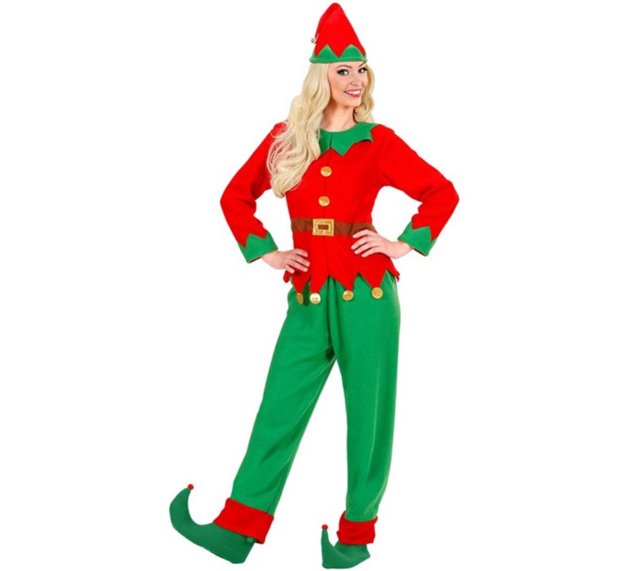 Disfraz de Elfa Ayudante de Santa Claus para mujer