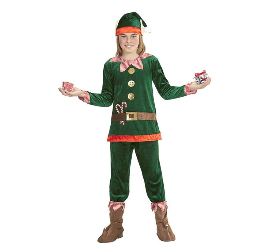Disfraz de Elfo Ayudante de Papá Noel para niño