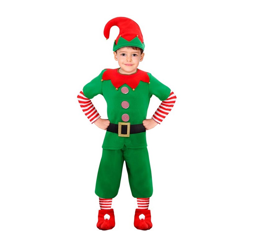 Disfraz de Elfo Ayudante de Santa Claus para niño