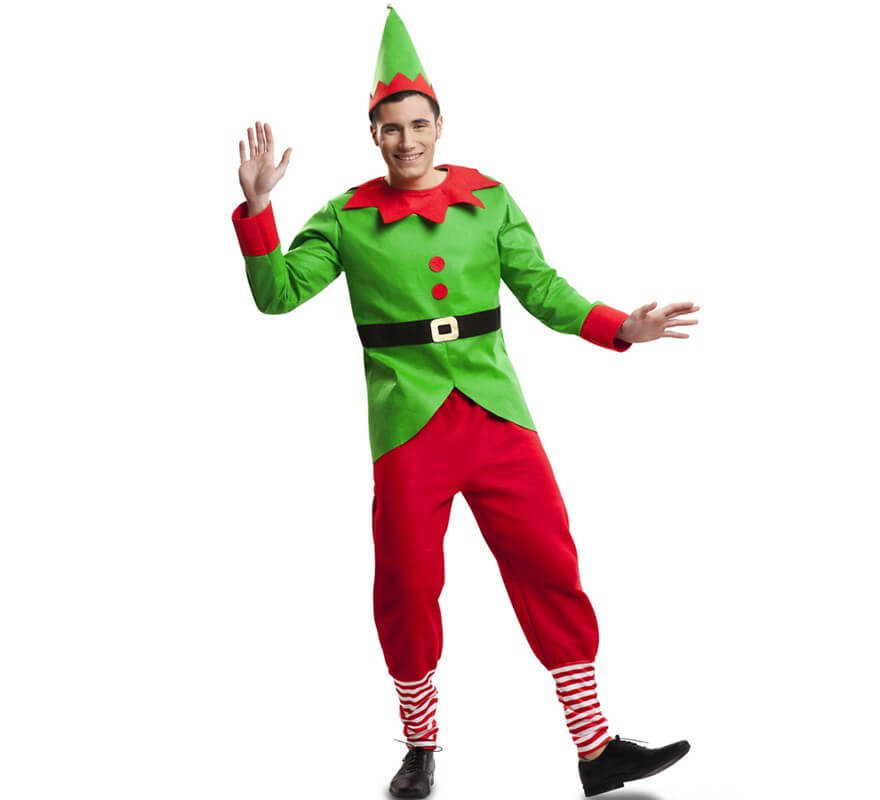 Pelmel Realmente años Disfraz de Elfo Navidad para hombre