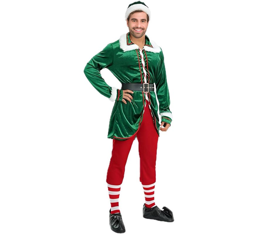 Disfraz de Elfo verde para hombre