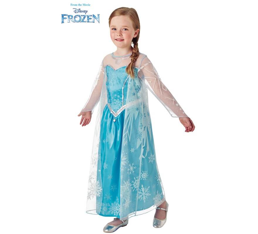 Disfraz de Elsa de Frozen deluxe para niña