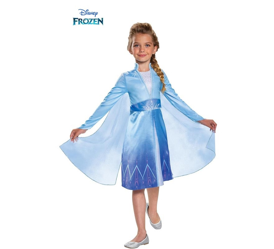 Costume Bambina Principessa Dei Ghiacci Frozen Elsa Vestito Carnevale