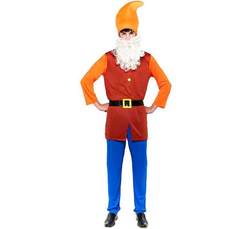 Disfraz de Enanito Blancanieves marrón para hombre