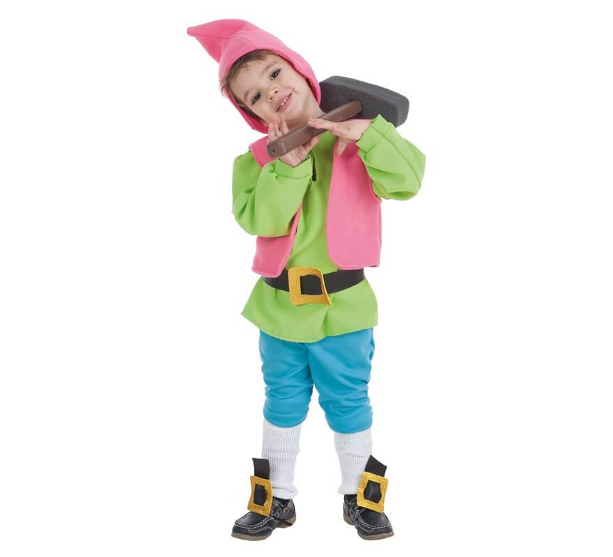 Disfraz de Enanito de Cuento verde para niño