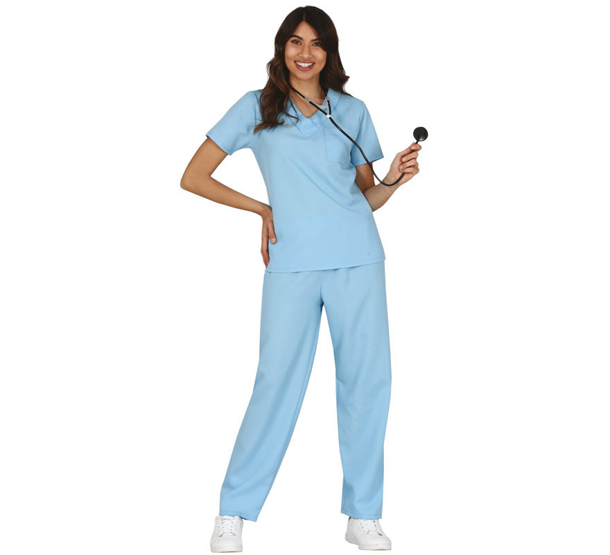 Costume da infermiera blu per donna