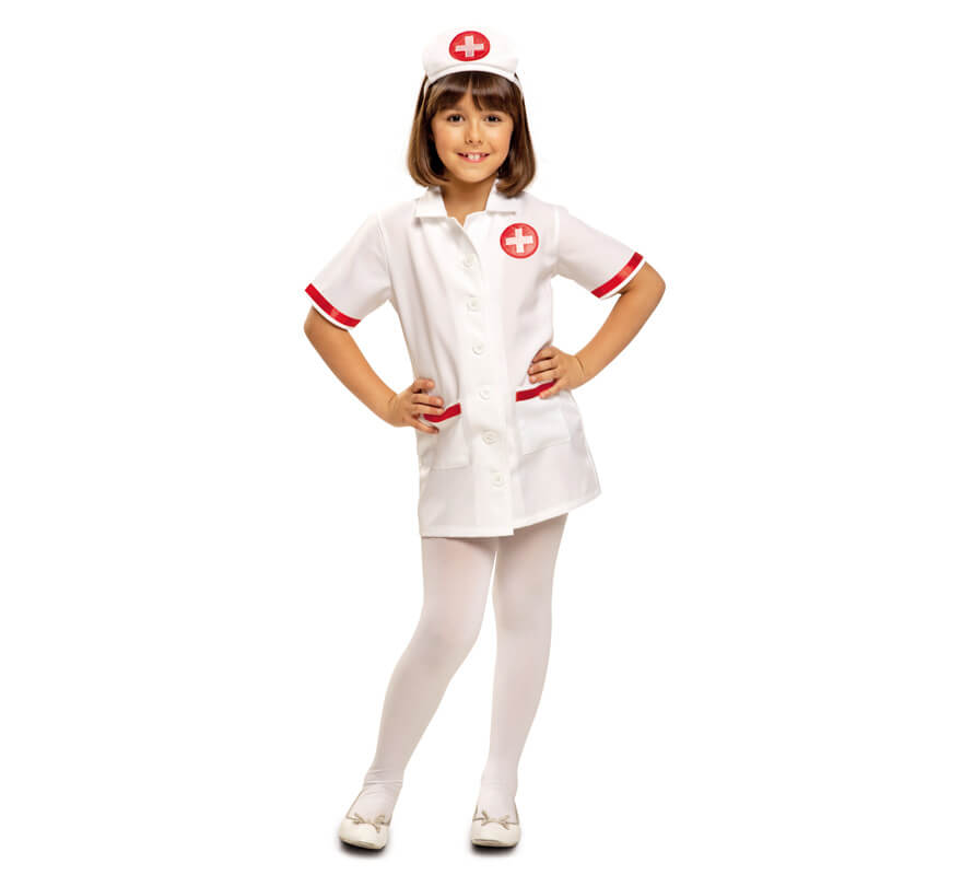 Disfraz de Enfermera con cruz roja para niña