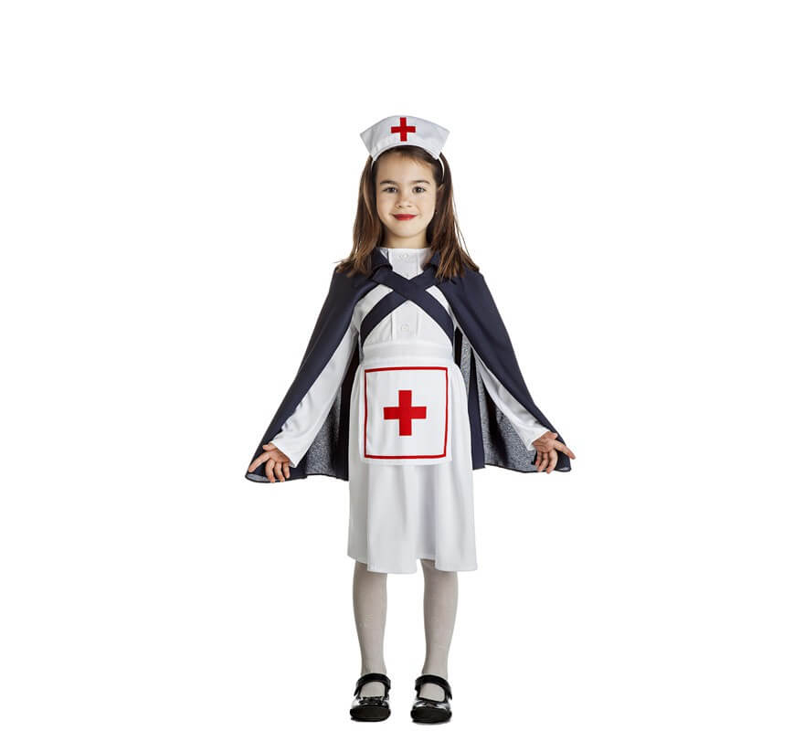 Disfraz de Enfermera del Ejército IIGM para niña