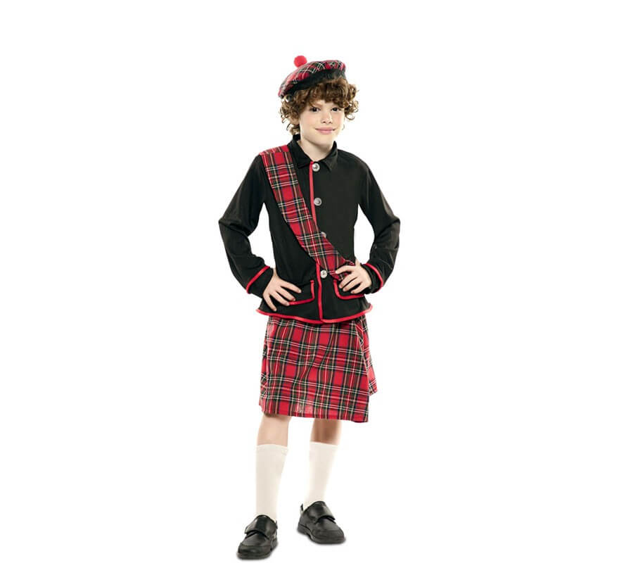canto docena Se convierte en Disfraz de Escocés para niño