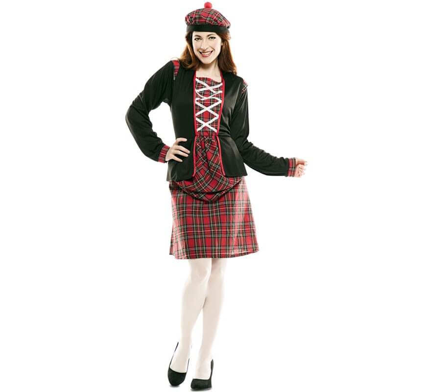 Écossais Kilt & Chapeau Traditionnel Homme Déguisement Adulte Costume pour