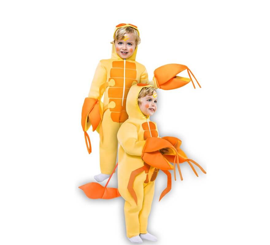 Disfraz de Escorpión amarillo para niño