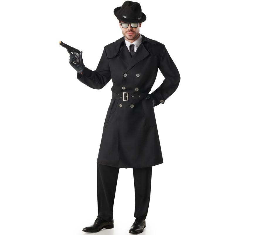 Black Spy Costume for Men