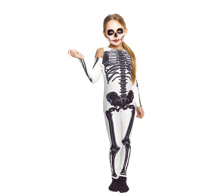 White Skeleton Costume for Girls and Teens