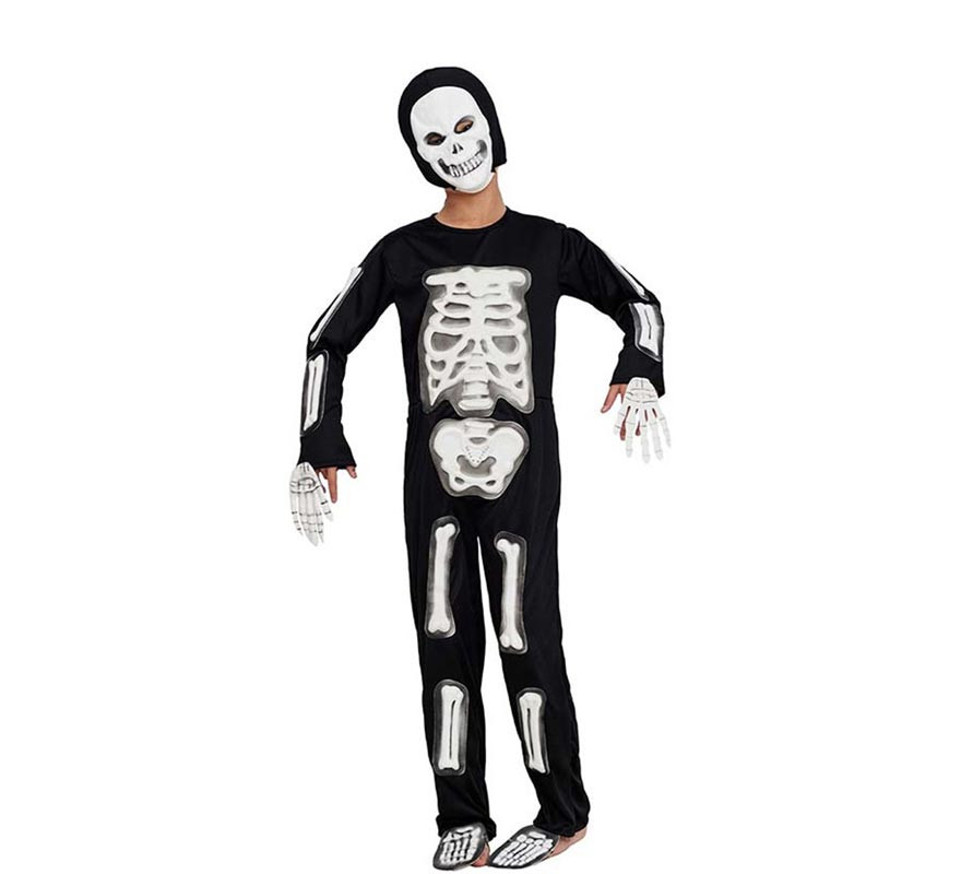 White full skeleton costume for children