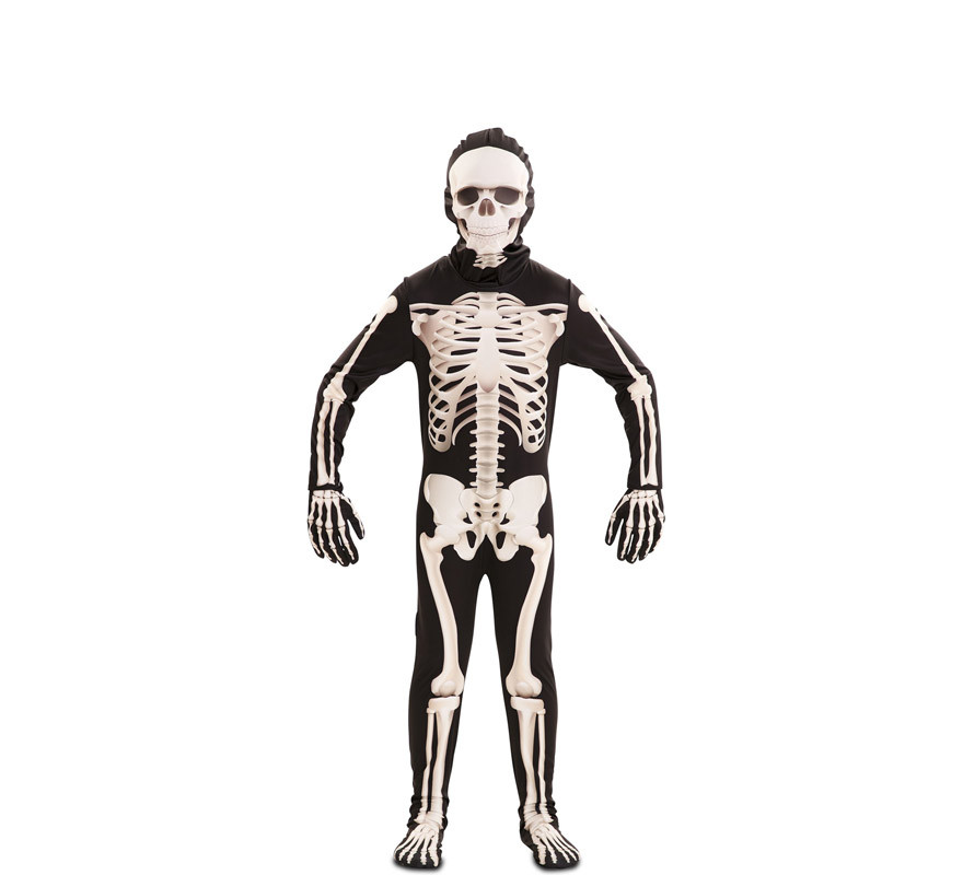 Mareo diferente prima Disfraz de Esqueleto Completo Deluxe para niños