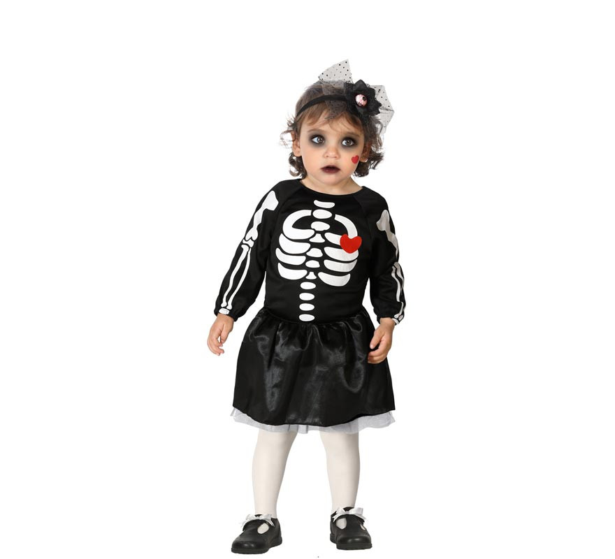 Skeleton Heart Costume for Girl and Baby