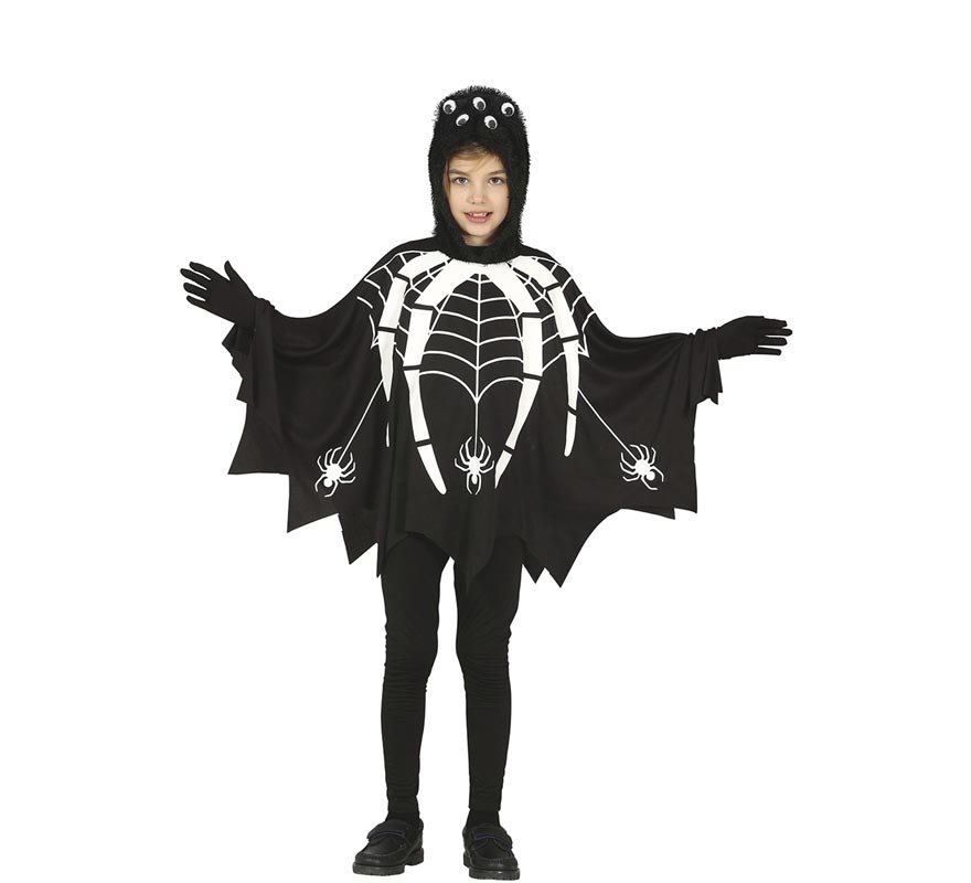 Fantasia Aranha Negra Masculino Halloween Infantil