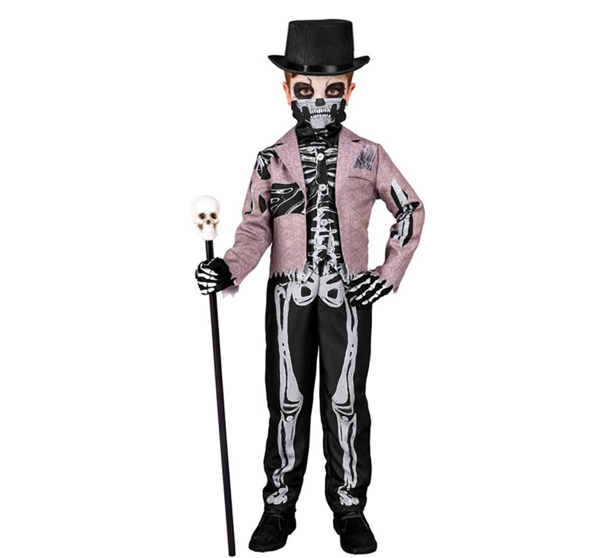 Elegant Skeleton Costume for Boys