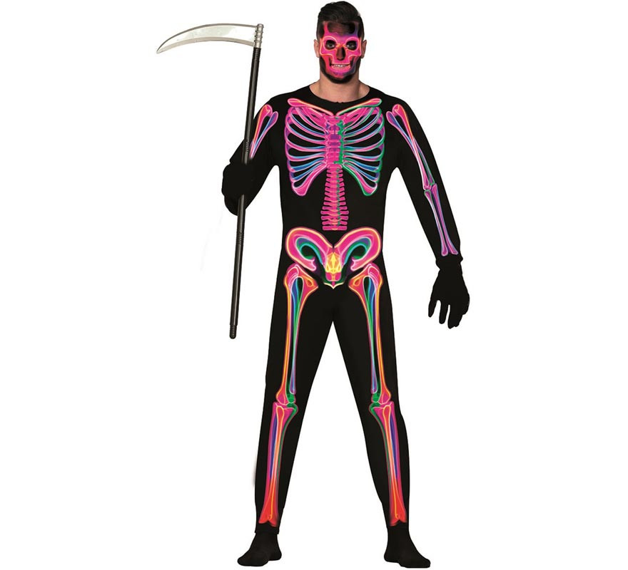 Neon Skeleton Costume for Men