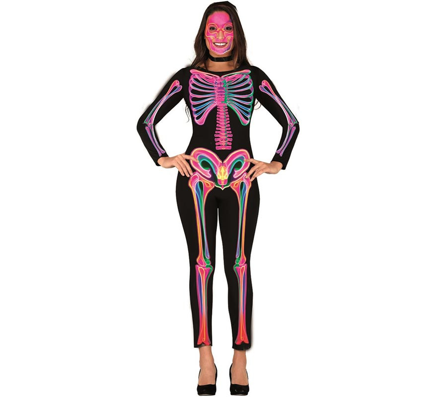 Neon Skeleton Costume for Women