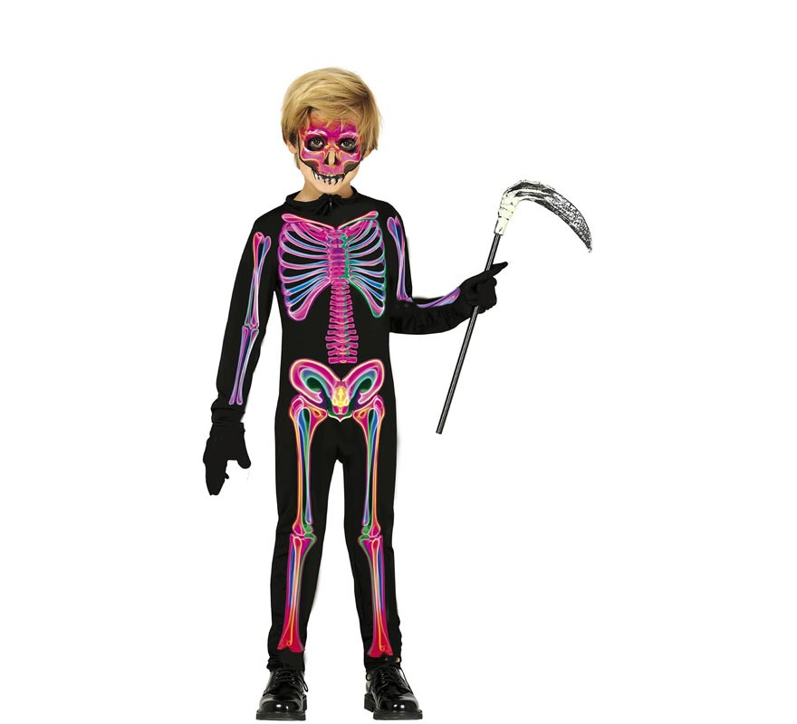 Neon Skeleton Costume for Kids