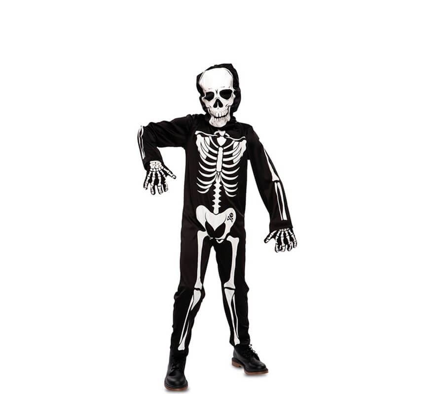 Retrato Fuera de plazo Ya Disfraz de Esqueleto para niño