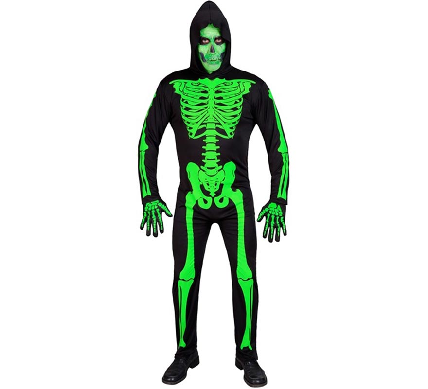 Green Skeleton Costume for Men