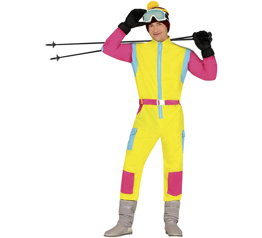 Yellow Skier Costume for Men