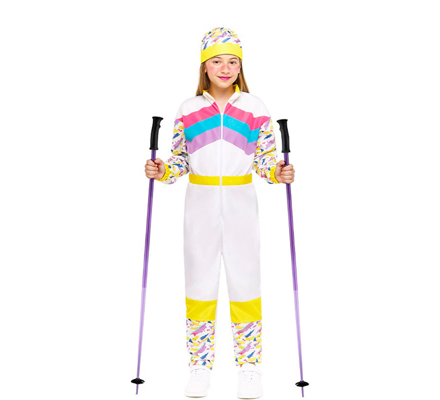 Disfraz de Esquiadora Retro para niña