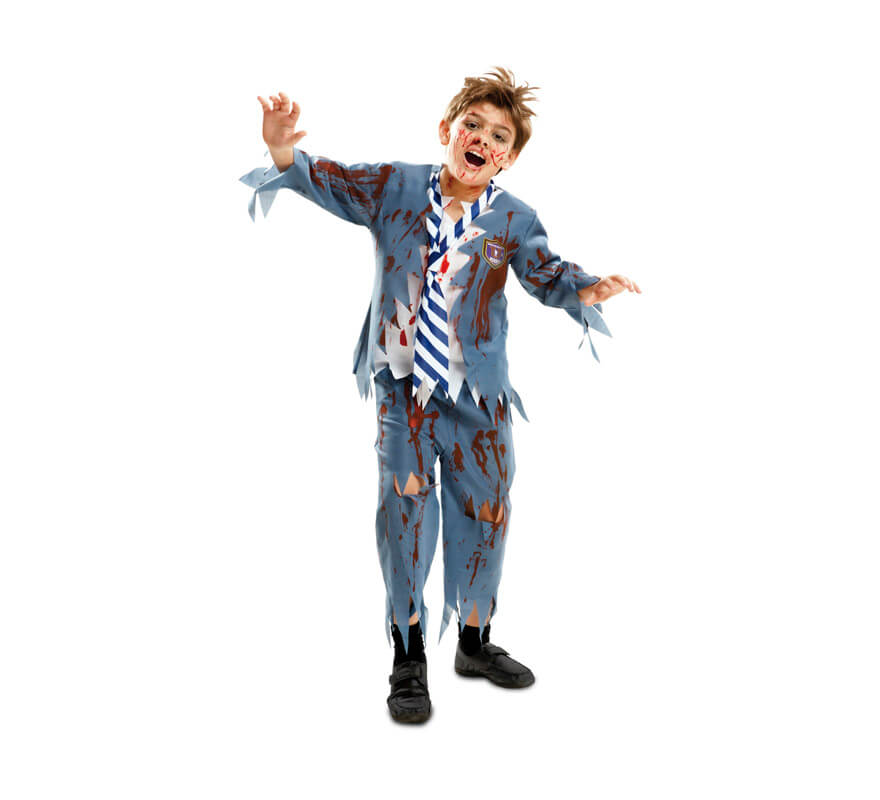 Sitio de Previs Confesión emprender Disfraz de Estudiante Zombie chico para niños de Halloween