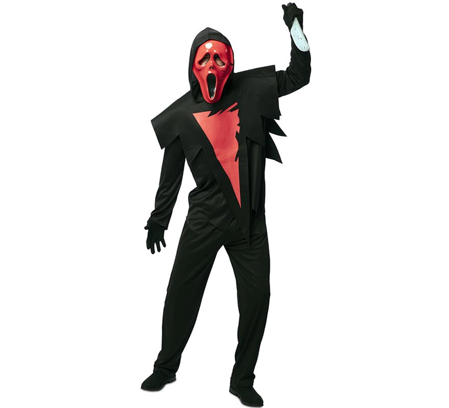 Red Killer Ghost Costume with Mask for Men