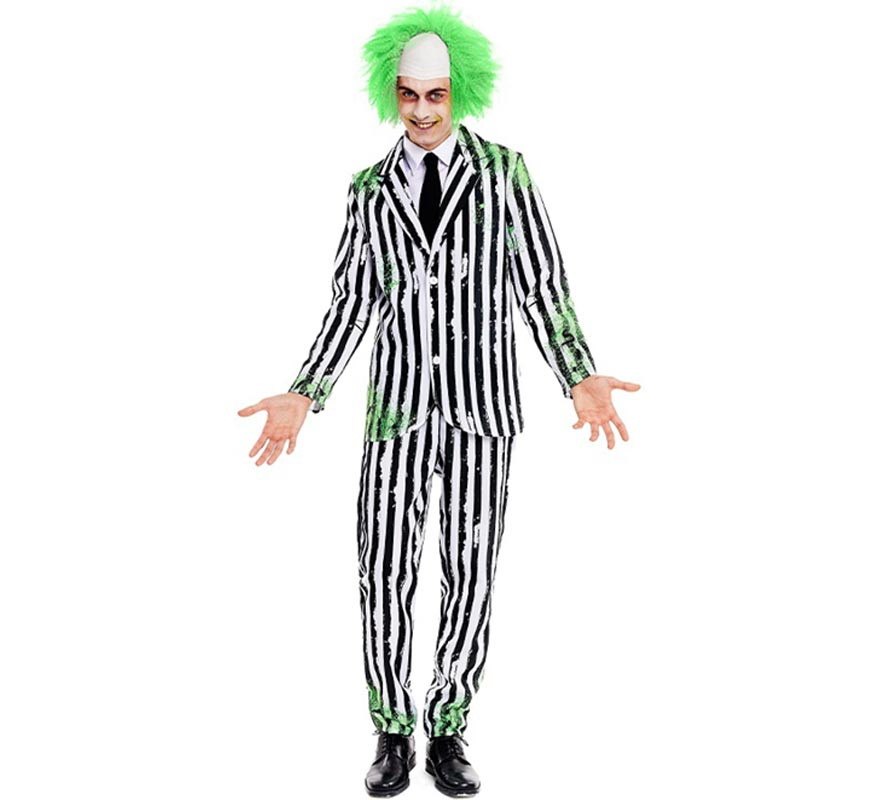 Men's Striped Suit Ghost Costume