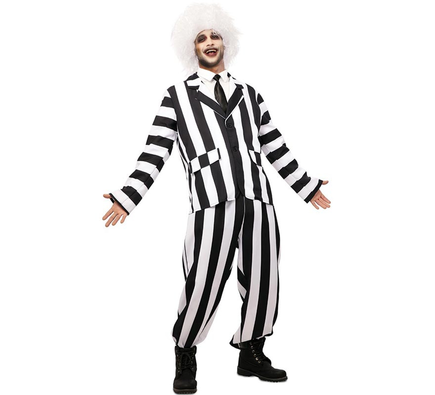 Men's Funny Striped Ghost Costume