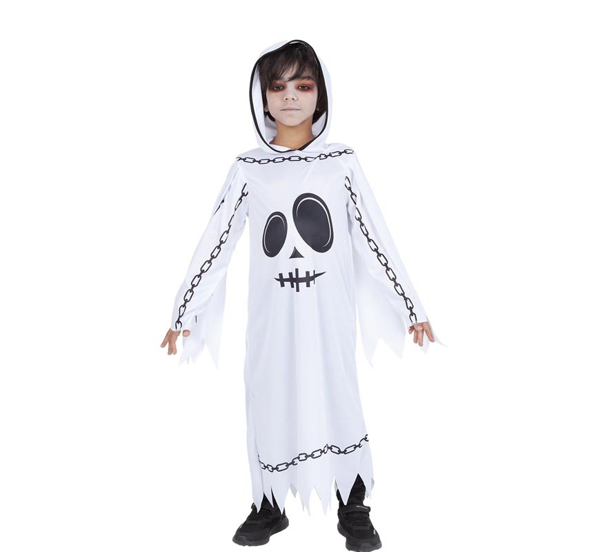 Child's hooded chained ghost costume