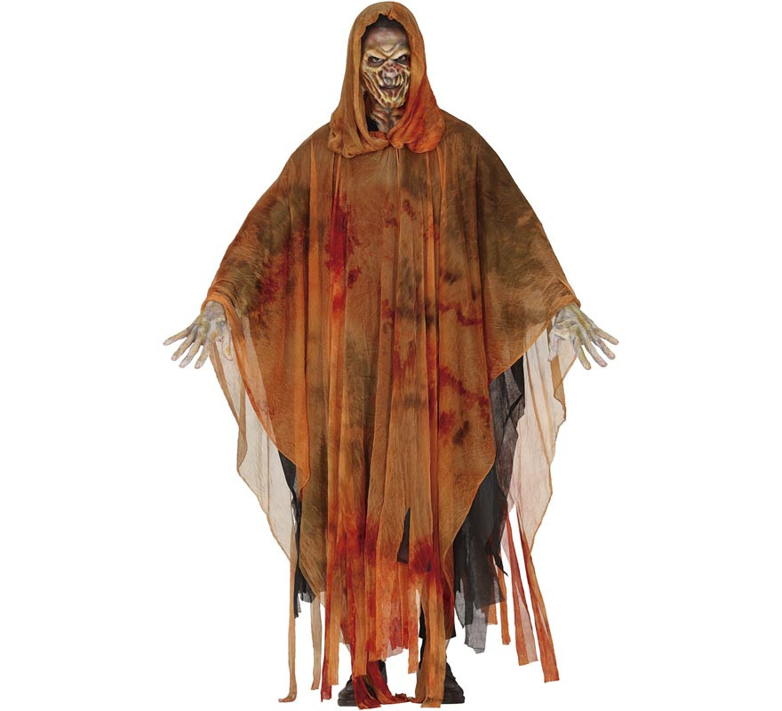 Orange ghost costume for men