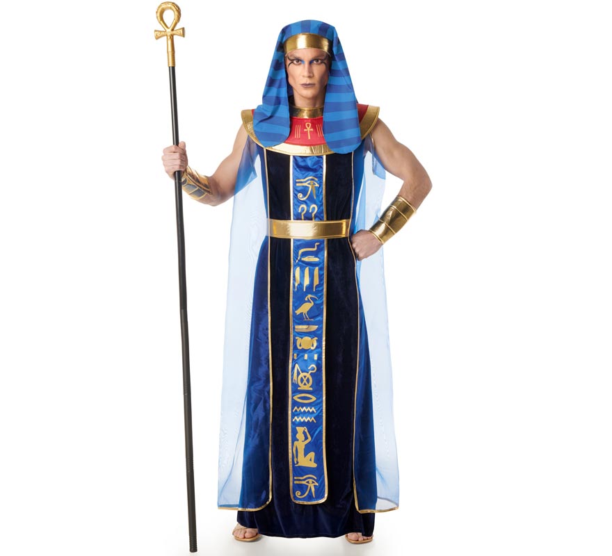 Blue Egyptian Pharaoh Costume for Men