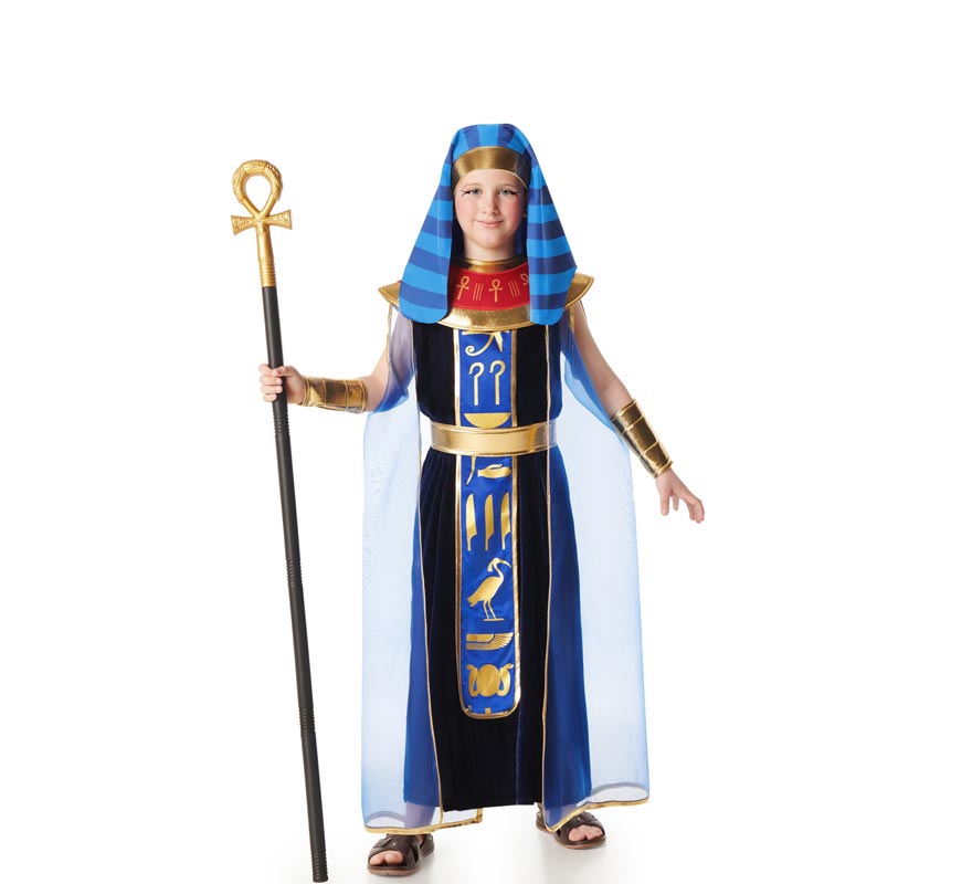 Blue Egyptian Pharaoh costume for boys