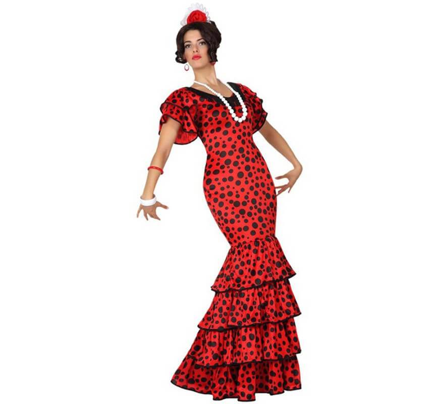 Disfraz de Flamenca a lunares para mujer