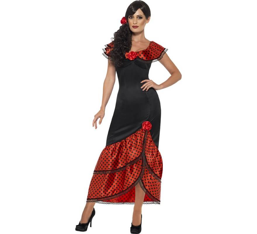 enfants pour Cheveux La Senorita Fleur Flamenco Rouge pois Noir pour filles 