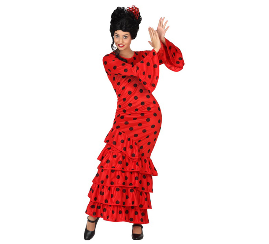 Disfraz de Flamenca Rojo para chicas