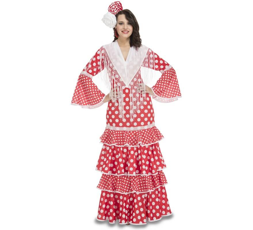 Disfraz de flamenca sevillana para mujer